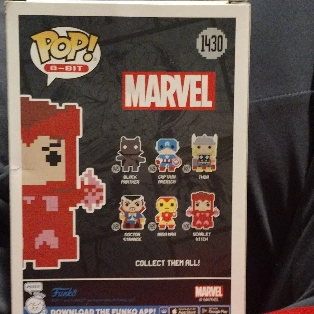 Funko Pop 8-Bit Scarlet Witch Red Figure – New in Box, Marvel Exclusive